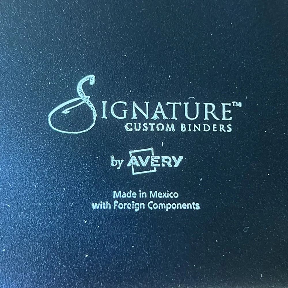 Custom Personalized Artwork Binder Alexandra